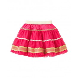 FabKids Pink Stripe Sequin Tutu skirt